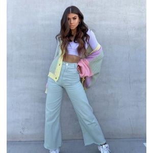 NTW Kiss the Rainbow Green Pants